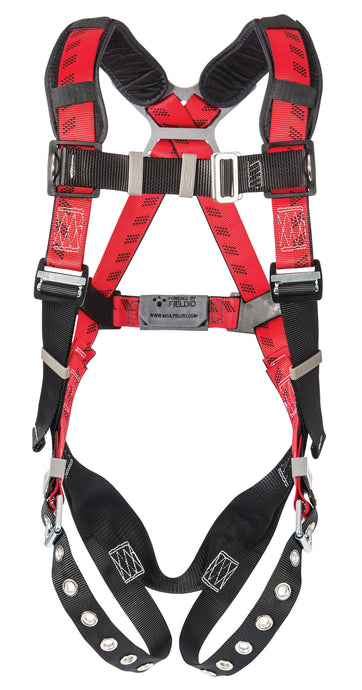 MSA™ V-FIT Harness, Standard, Back D-Ring, Tongue Buckle Leg Straps, Shoulder Padding