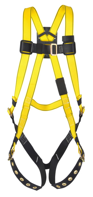 MSA Workman Harness, BACK D-ring, Tongue Buckle leg straps,Qwik-Fit chest strap