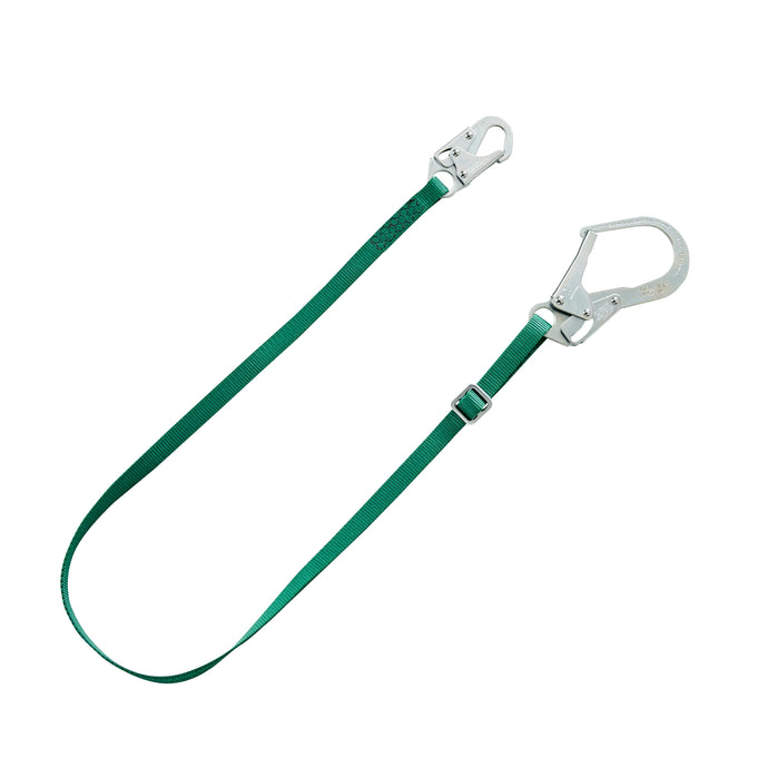 MSA V-Series standard single-leg adjustable restraint lanyard, 6',36CL large snaphooks