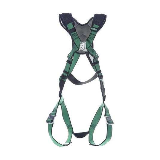 MSA V-FORM HARNESS BACK & CHEST D-RINGS Quick-Connenct,  LEG STRAPS XLARGE