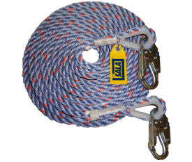 3M™ DBI-SALA® ROPE LIFELINE WITH 2 SNAP HOOKS, 1202753C, 30 FT (9 M)