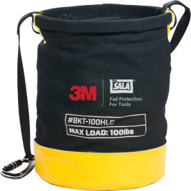 3M™ DBI-SALA® SAFE BUCKET 100 LBS (45.4 KG) LOAD RATED DRAWSTRING CANVAS, 1500133, BLACK, YELLOW