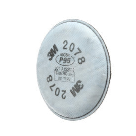 3M™ PARTICULATE FILTER, 2078, P95, WITH NUISANCE LEVEL ACID GAS AND ORGANIC VAPOUR RELIEF, 50 PAIRS/CASE