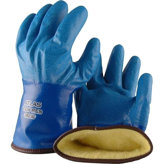 SHOWA  282 TEMRES ATLAS GLOVES,  INSULATED POLYURETHANE COATING, ACRYLIC SHELL