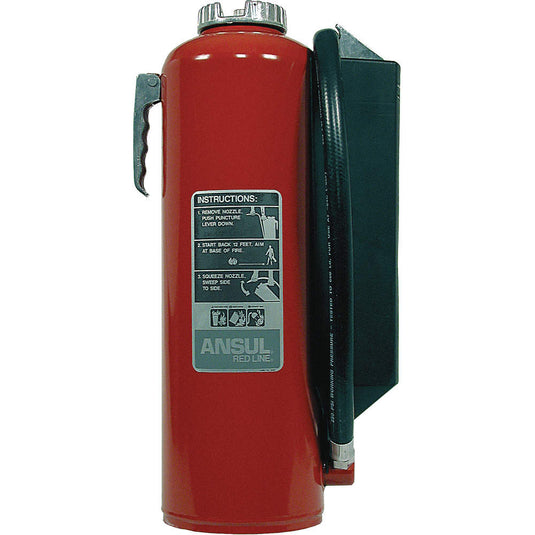 ANSUL RED LINE 30 LBS CARTRIDGE OPERATED BC FIRE EXTINGUISHER, HAND PORTABLE, DRY CHEMICAL, STEEL LT-I-30-G-1 - 434555