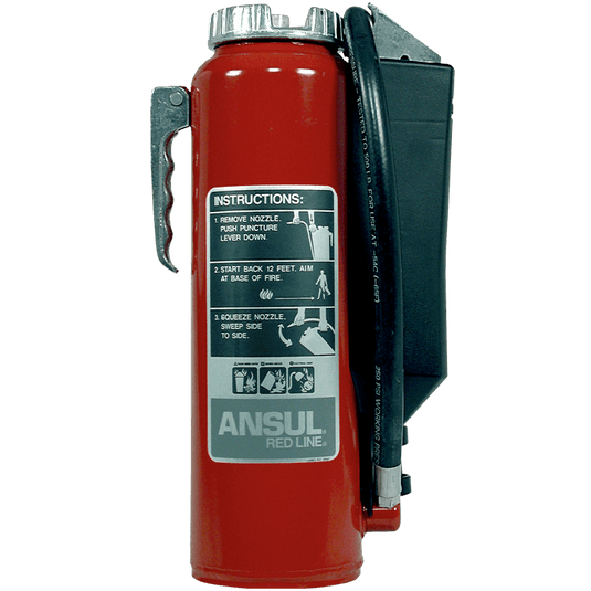 ANSUL RED LINE 30 LBS CARTRIDGE OPERATED HAND PORTABLE EXTINGUISHER, ABC MODEL LT-I-A-30-G-1 - 435167