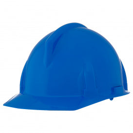 MSA Topgard Slotted Cap, Blue, W/1-Touch Suspension