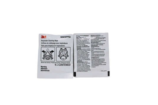 3M™ RESPIRATOR CLEANING WIPE, 504, ALCOHOL-FREE, 5 PACK