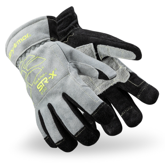 HEXARMOR FIREARMOR® FIRE FIGHTER GLOVES WITH GAUNTLET CUFF - SR-X® 8180