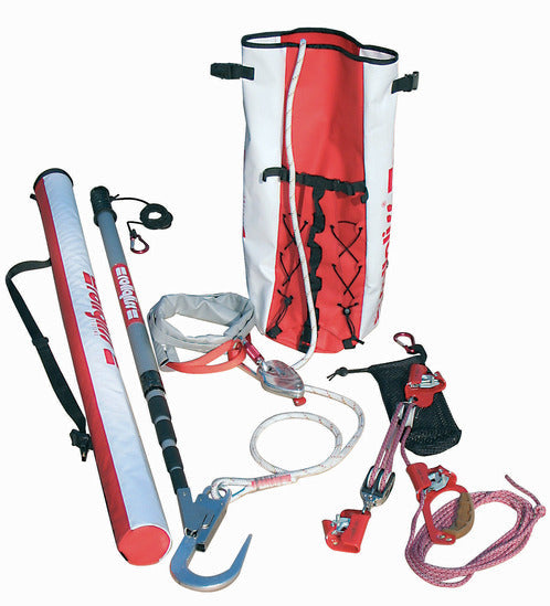 3M™ DBI-SALA® ROLLGLISS™ R250 POLE RESCUE KIT, 4 -16.5 FT POLE, 1/2 IN NYLON KERNMANTLE ROPE, 99 FT