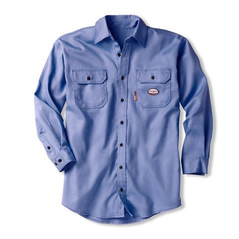 RASCO FR ULTRASOFT WORK BLUE UNIFORM SHIRT W 2